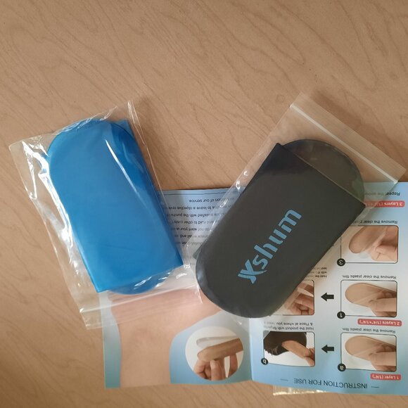 Adjustable Gel Orthopedic 1/2 Inch Heel Lift Inserts - Blue/Black, NWT! - Picture 4 of 9